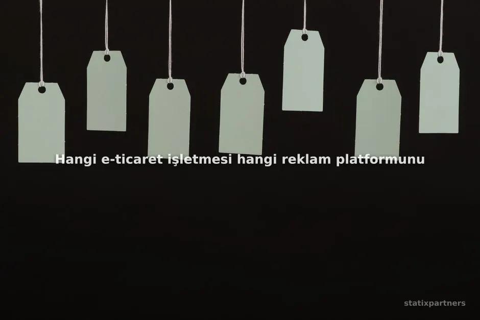Hangi e-ticaret işletmesi hangi reklam platformunu seçmelidir?